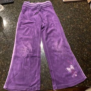 Cute purple sweatpants by Pumpkin Patch, size Youth 7